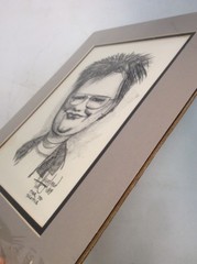 R Haugland Character Street Pencil Pen Drawing Art 1989 Pier 70 Seattle