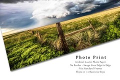 Storm Photography Print – Picture of Thunderstorm Over Prairie in Colorado