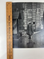 Vintage Large Black & White Photograph Photography Print Sentinel Guard Watchman