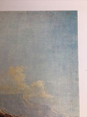 Vintage MCM Art Treasures Inc John Loo Nature Lithograph on Canvas Unframed G3