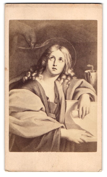 Photograph Gustav Schauer, Berlin, painting: John the Evangelist, after Domin