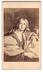 Photograph Gustav Schauer, Berlin, painting: John the Evangelist, after Domin