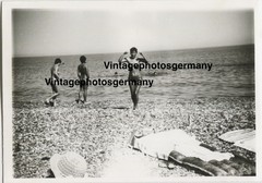 Z3246 Photo 1960s Artistic Nude Pretty Woman Women Beach