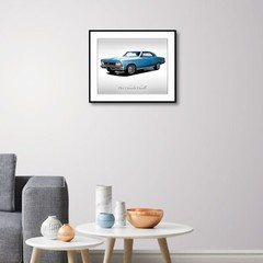 Classic Cars – 1966 Chevy Chevelle in Mist Blue – Muscle Car – Print