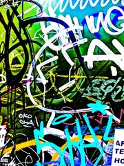 Berlin Abstract Street Art Photograph Canvas with Box Frame (36″X36″)