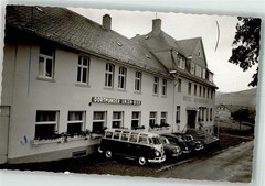 10716237 – 3542 Usseln Gasthaus Uplaender Hof VW Bus Car Advertising Dortmund