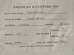 Japanese American Photographer Soichi Sunami Silver Gelatin Photo Of Sculpture