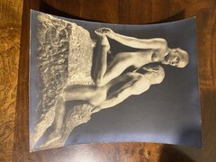 PHOTO ORIGINAL ALBERT RUDOMINE -Stamped-Tiny defect-Rodin sculpture