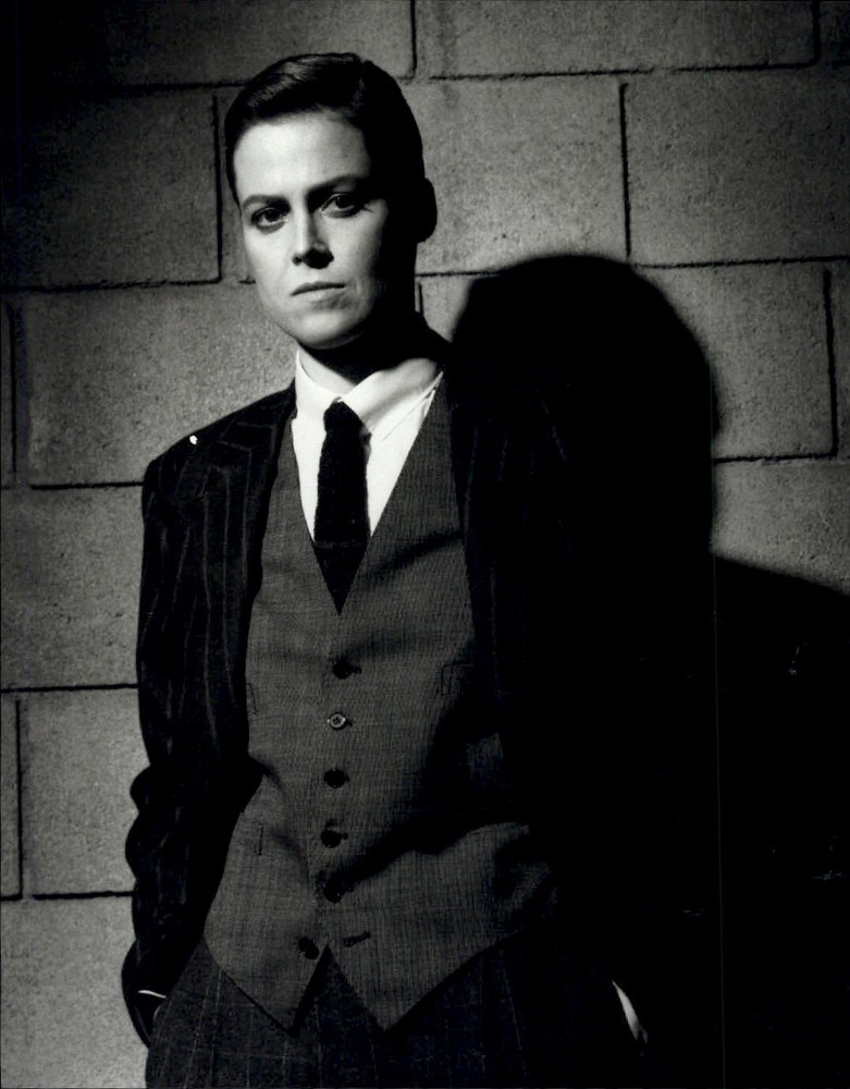 1987 Helmut Newton Sigourney Weaver In Drag Portrait Art Photo Gravure