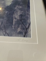 (Two) Keith Guo Ji Liang Framed Photograph, Mt. Tian Zi And San Qing, Signed