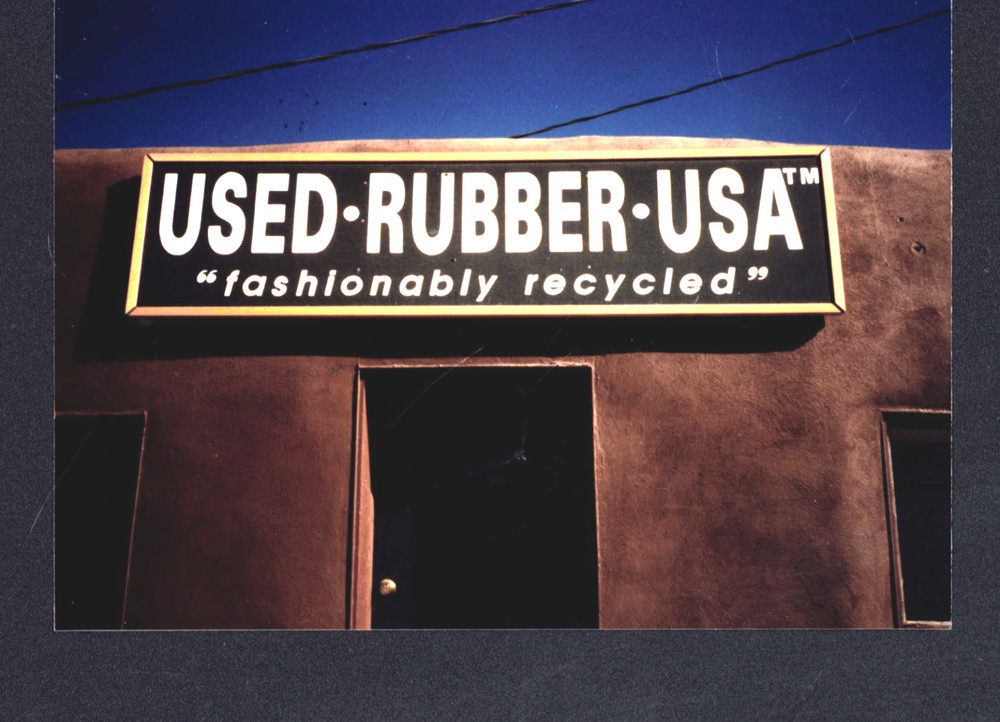 ORIGINAL 35MM COLOR PHOTO AMERICAN SOUTHWEST STUDY #25 USED RUBBER USA ADOBE
