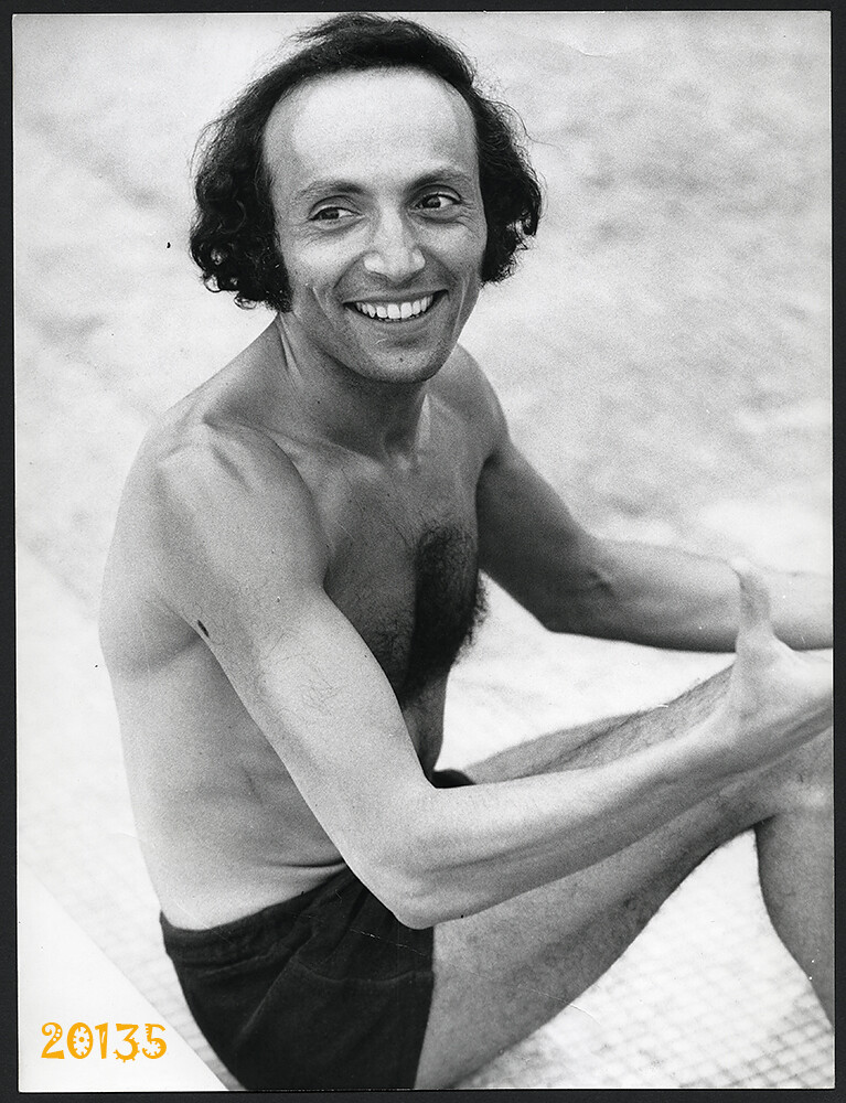 Larger size Vintage Photograph, Erich Segal writer of Love Story, Cannes, 1971
