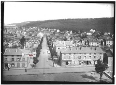 Old Black And White Photo Glass Plate 13X18 Cm, City In France