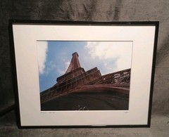 Eiffel Tower Signed/Framed/Matted Photography 11.5 X 14.5″ Paris France