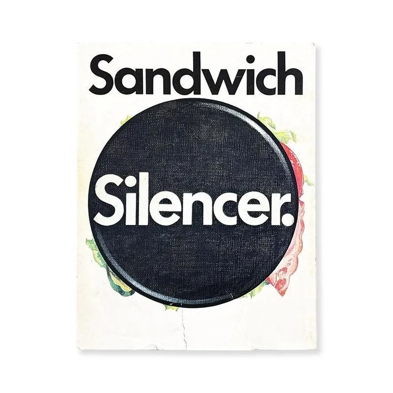Sandwich Silencer 1974 Vintage Art Book Japanese Avant Garde Design Photo Used