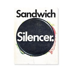 Sandwich Silencer 1974 Vintage Art Book Japanese Avant Garde Design Photo Used