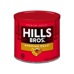 Hills Bros Morning Roast Light Roast Premium Arabica, Ground Coffee, 24 oz Can