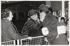 Vintage Archive Barite Photo 1963 Pablo Picasso with Family at Airport