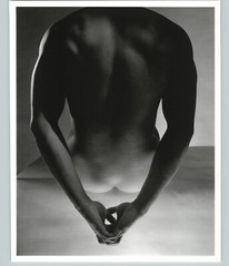 1952 1992 Male Nude Back View Folded Hands Large Art Photo By Horst 16X20