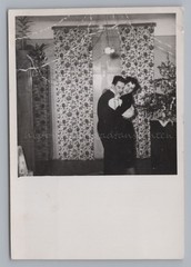 Woman and Man Dancing Tightly Wrapped on New Year’s Eve 1952 – Vintage Photo 1950s