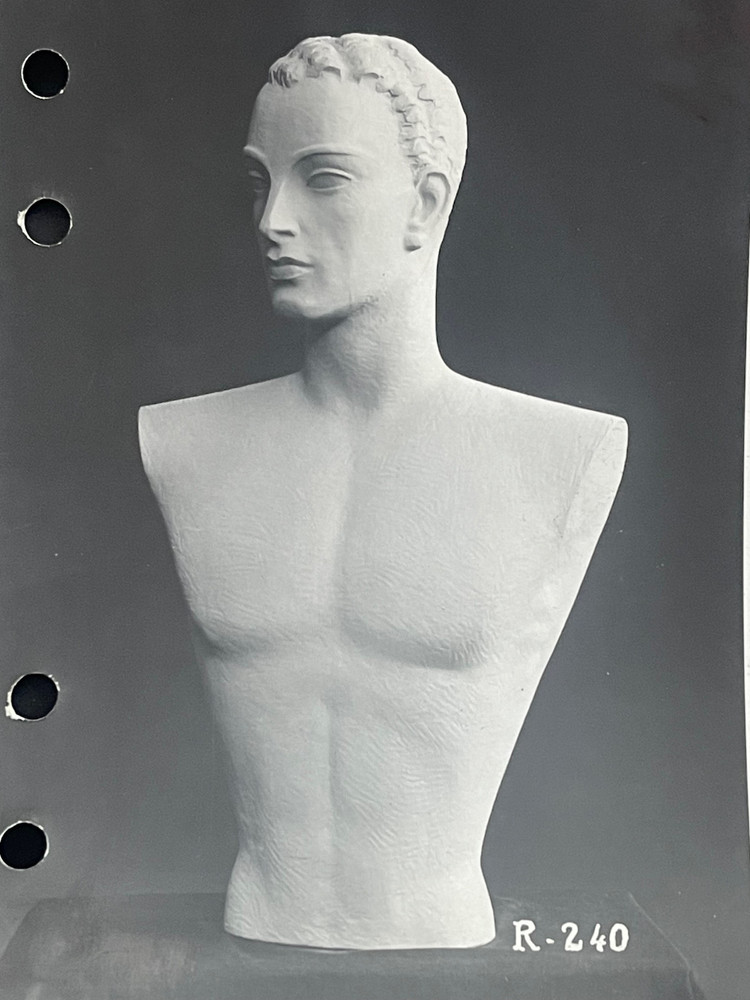 Rare Original Vintage Photo Mannequin Siegel Stockman Curiosa Male Nude