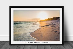 Beach Photography Print: Florida Sunset Gulf Coast Waves Vacation Travel Photo