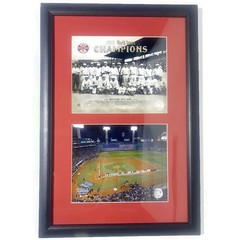 Boston Red Sox 1918 & 2004 World Series Champions Team Photos Framed Matted