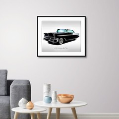 Classic Cars – 1956 Chevy Bel Air – Black – Print
