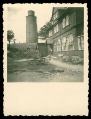 Large Inselsberg 1950s Tower and Mountain Inn GDR – Photo 6x8cm
