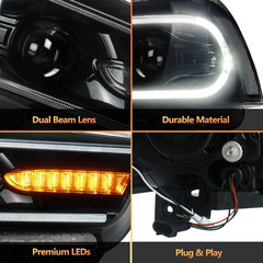 VLAND Headlights Compatible with Dodge Charger 2011-2014 [Not Fit a 2012 Dodge C