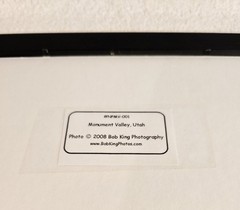 Signed Bob King 2008 Monument Valley, Utah Photograph Framed 13×16