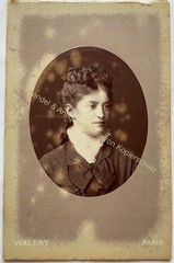 orig. CDV photo photograph woman lady picture old fashion around 1890 Valery Paris