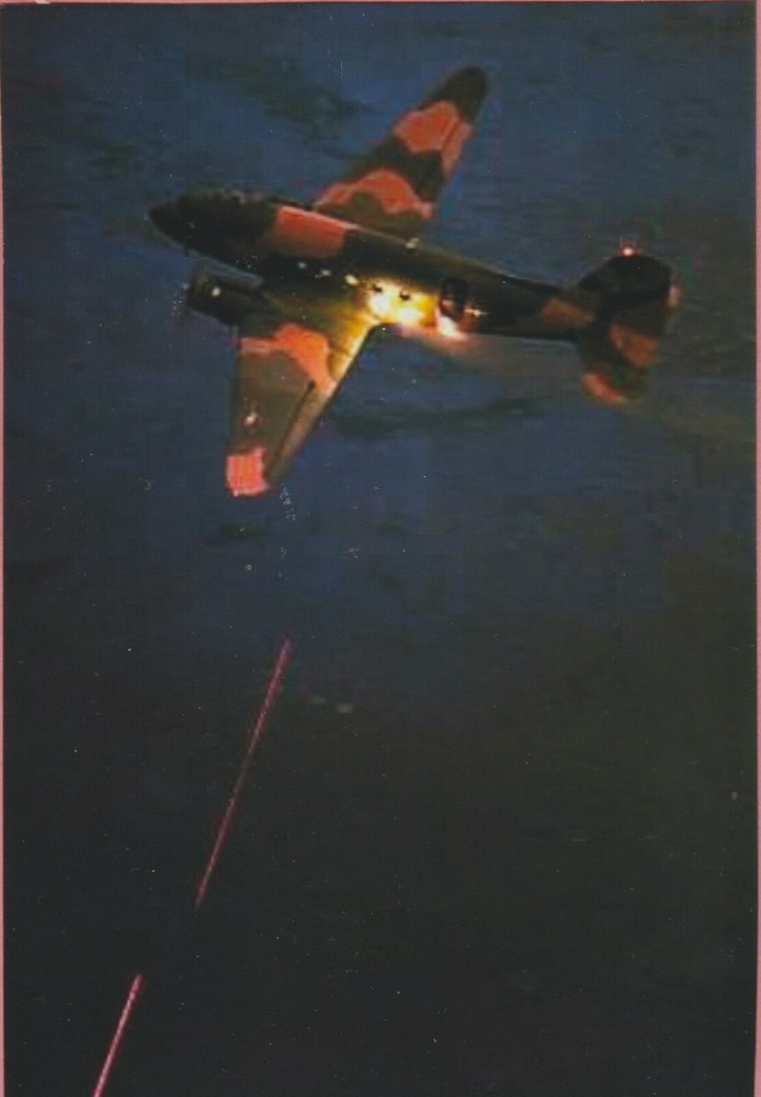Vietnam War C 47 Gunships Lot of 2 Different 4×6 Re-Print #0000