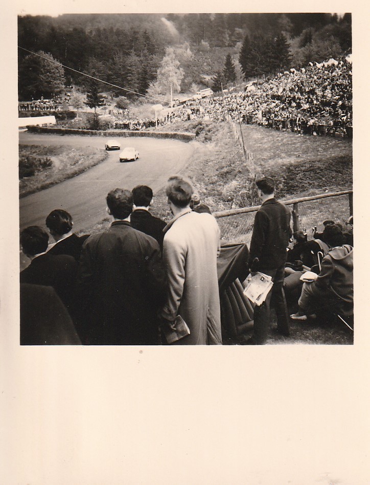 Vintage Photo Car Racing Race Car Unknown Location Snapshot 1950s