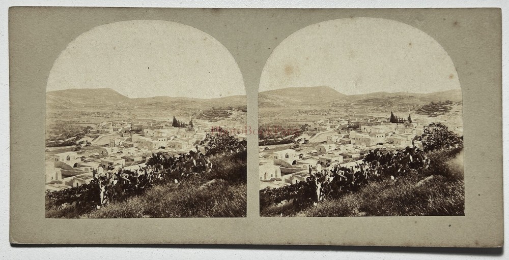 Nazareth, Earth Saints c1858 Photo Frith Stereo Vintage Album §
