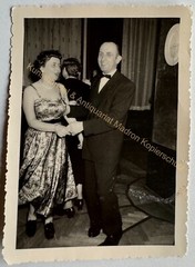 orig. Photo postcard dance evening around 1950 dancing