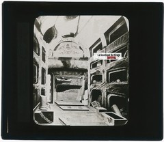 Catacombs San Sebastian, Drawing Plate Glass, Black & White, Positive