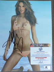 ALEXANDRA AMROSIO V.S. Sports Illustrated Hand Signed 8 X 10 Autograph GA COA