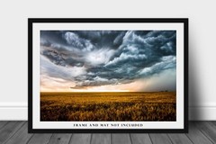 Storm Clouds Photography Print Stormy Sky Picture Colorado Photo Western Decor