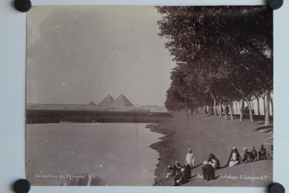 Orientalist Photo Lekégian Pyramids Egypt (36383)