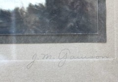 Vintage J.M. Garrison Hand Tint Oil Color Photo Point Lobos CA 10.5”x15.5” VGC