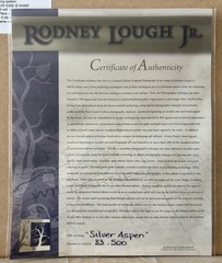 Rodney Lough Jr. «Silver Aspen» Limited Edition #83/500 French Cleat 26×22”
