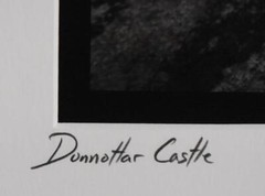 HANDSOME NEIL R. BROWN SIGNED LTD ED (11/275) BLACK WHITE PHOTO DUNNOTTAR CASTLE