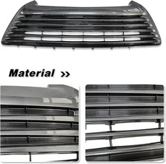 Front Upper & Lower Bumper Grille Assembly Fit for 2015 2016 2017 Toyota Camry L