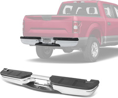 Rear Step Bumper Assembly W/O Parking Aid Sensor Hole Compatible with 1999-2007