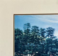 Masters Hole #13 Augusta National Matted Print Simon Smallwood 22 X 26