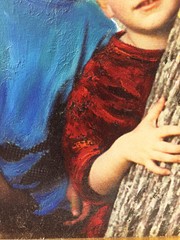 «Family Heirloom» – Hand Painted Photograph NEWLY CUSTOM FRAMED Giclee on Canvas