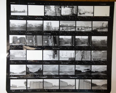 Photo Print Large Contact Sheet 1980 Various Views Normandy 40X50cm