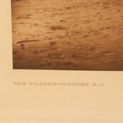 Edward S. Curtis Original Photogravure «The Village – Hooper Bay» Alaska 1928