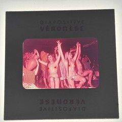 Vtg 1960s 35mm Slide Burlesque Paris Cabaret Striptease Showgirls J